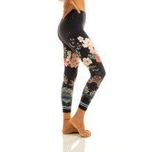 Load image into Gallery viewer, Dark Blue Leggings with Floral Print - Ipanema
