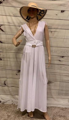 Long White Dress with Lining - Ipanema