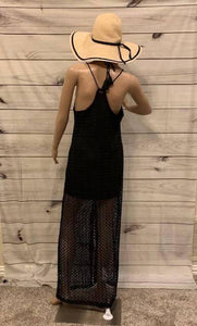 Long Black Lace Dress / Cover Up NOW 30% off - Ipanema